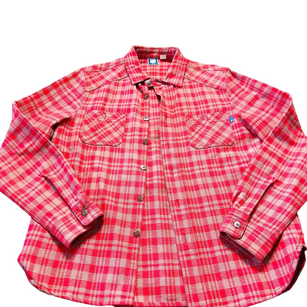 Undefeated UNDFTD 5 Strike Outdoor Red Gray Plaid Flannel Longsleeve M